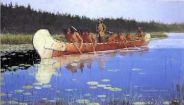 Radisson y Groseilliers Viejo Oeste Americano Frederic Remington Pinturas al óleo
